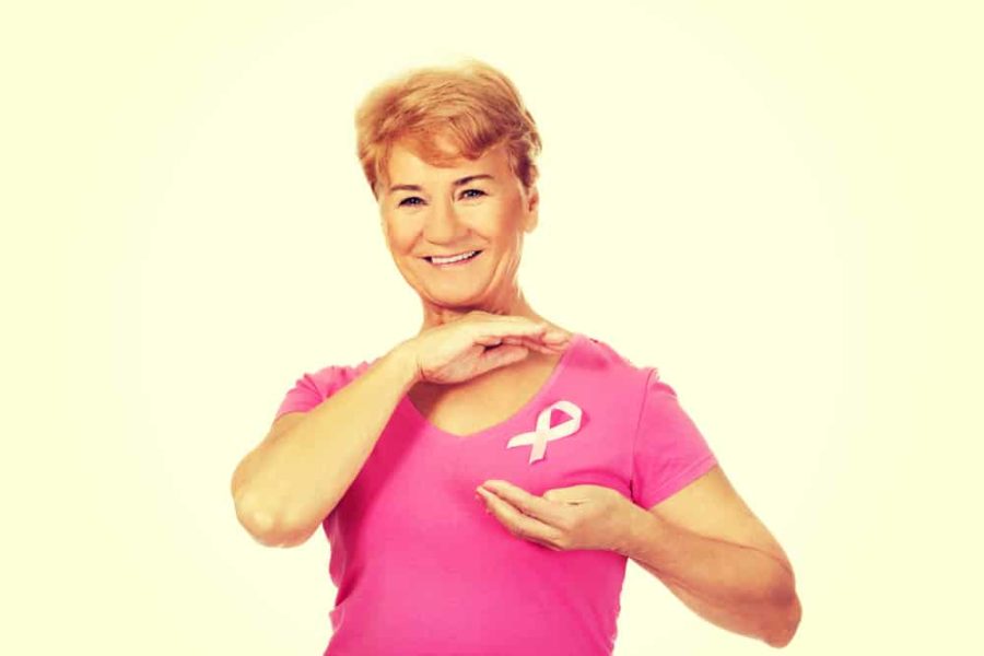 Câncer de mama em mulheres idosas.